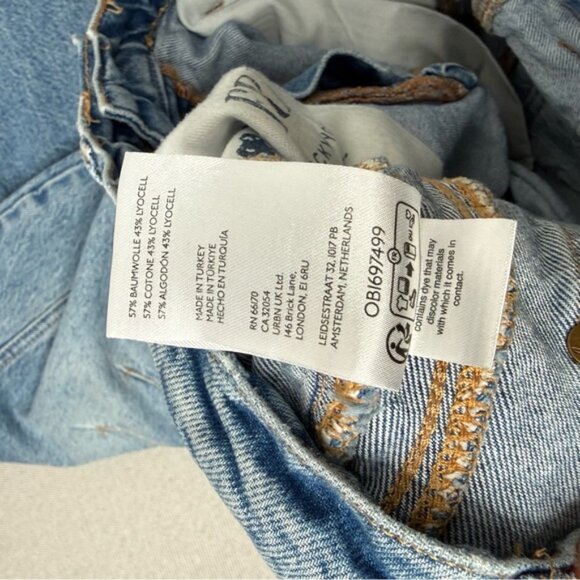 Free People We The Free Good Luck Ultra High Beam Barrel Jeans Size 27 - Picture 4 of 7